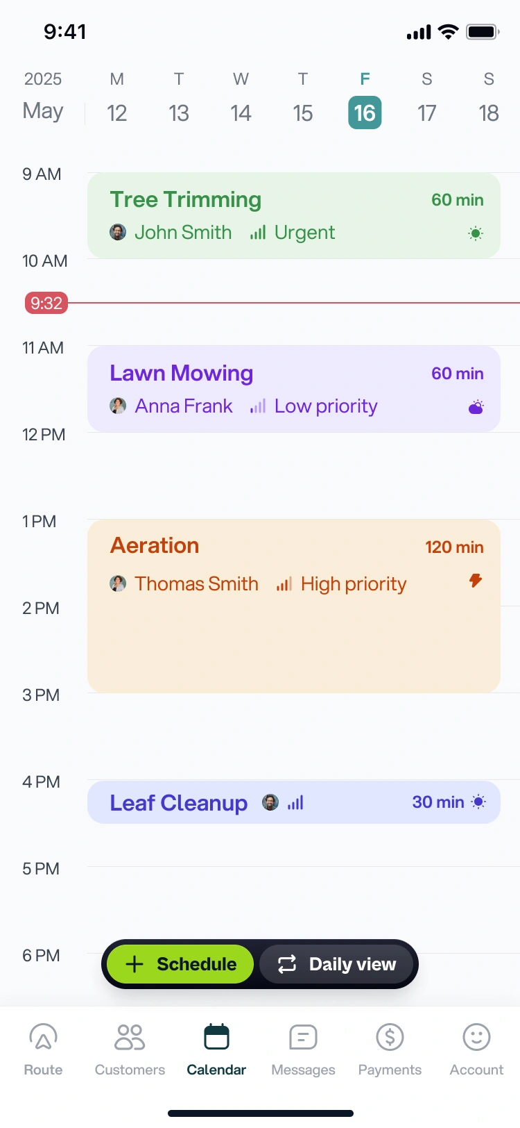 Grin app screen 1